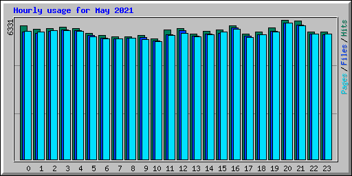 Hourly usage for May 2021