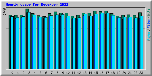 Hourly usage for December 2022