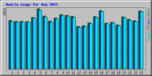 Hourly usage for May 2023